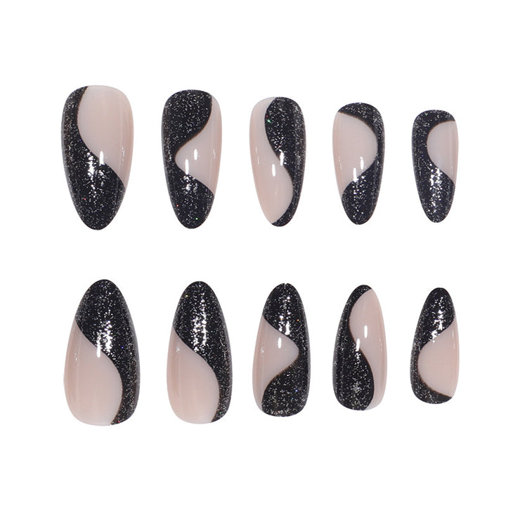 Glamorous Abstract Stiletto Press-On Nails Bowlift