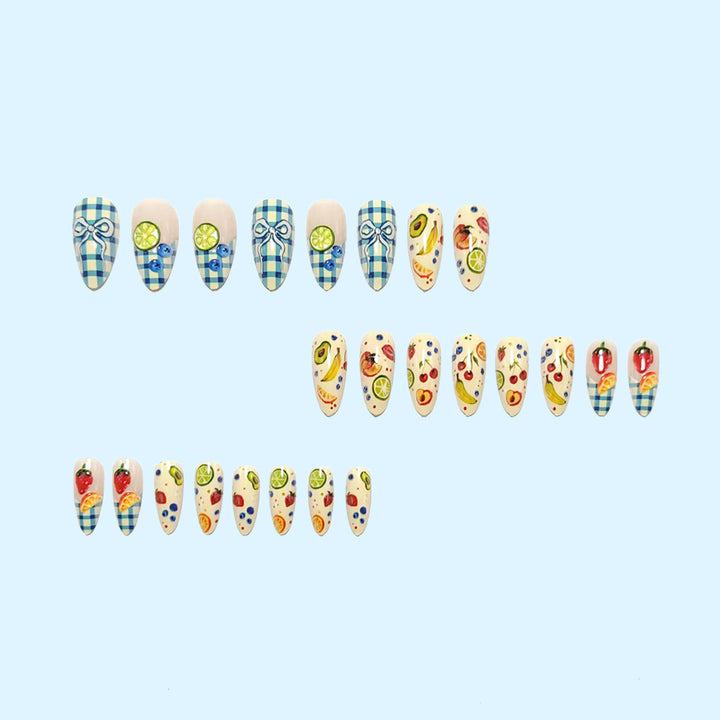 Creative Nail Design Set with Fruit Motifs Bowlift