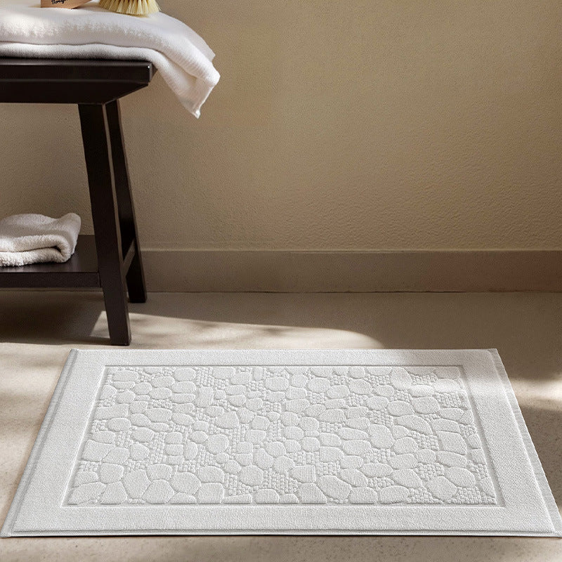 Plush Textured Bathroom Mat Bowlift