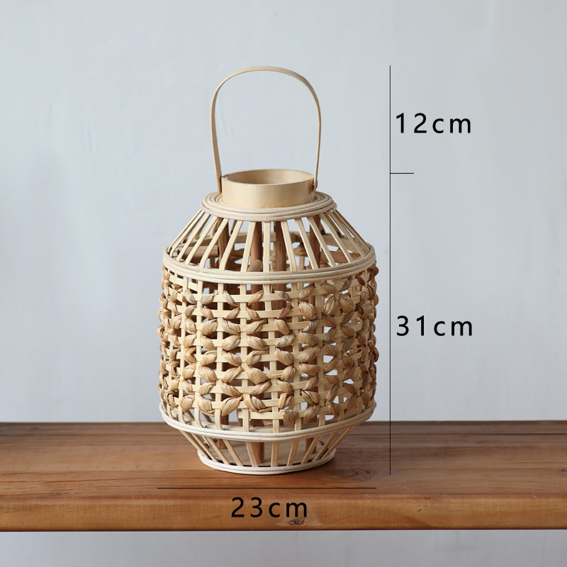 Handcrafted Rattan Lantern Bowlift