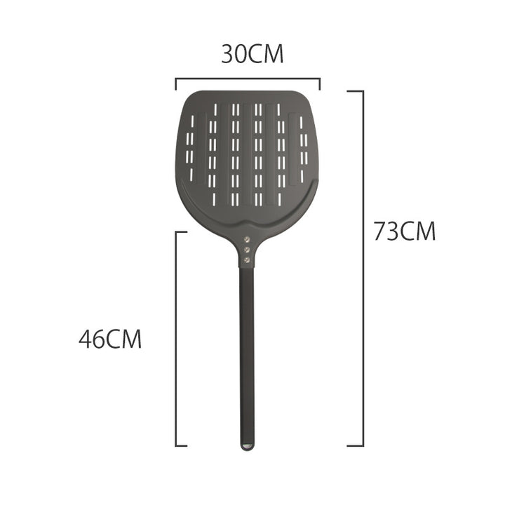 perforated pizza peel with extra-long ergonomic handle Bowlift