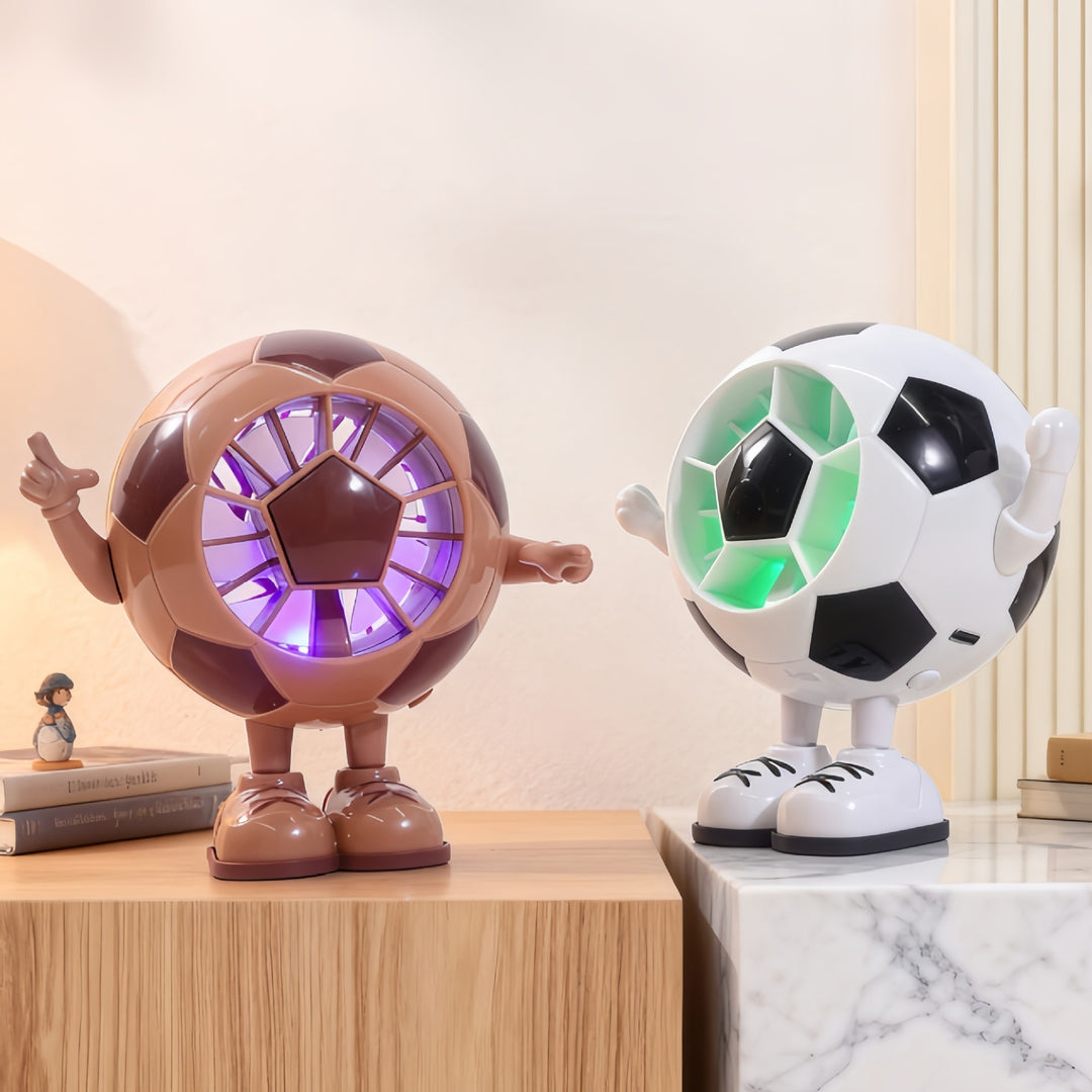 Women Creative Table Fan in Soccer Motif Bowlift