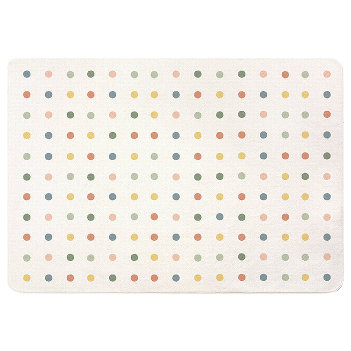 Round Rainbow-Themed Area Rug Bowlift