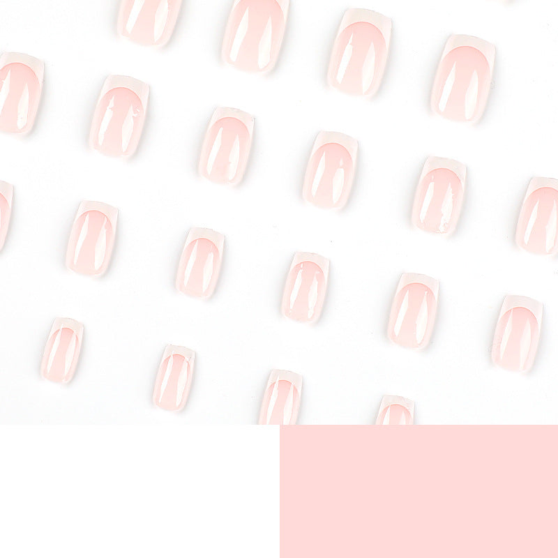 Elegant Nail Extensions with French Design Bowlift
