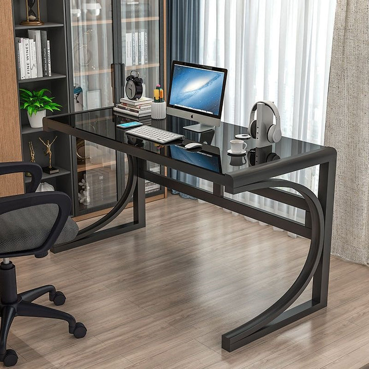 Modern Glass Desk Bowlift