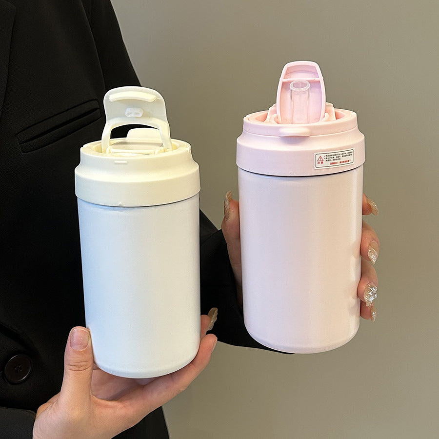 Women's insulated mug with practical spill protection and comfortable carrying handle Bowlift