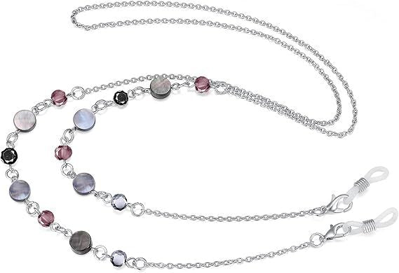 Elegant Beaded Eyewear Chain Bowlift