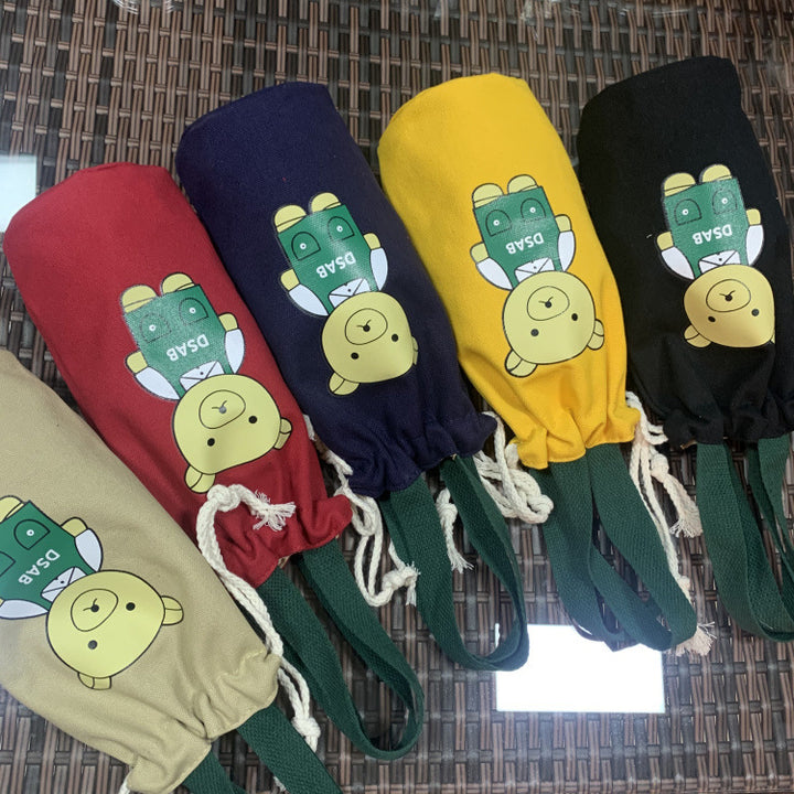 Kids' Cute Bear-Themed Water Bottle Sleeve Bowlift