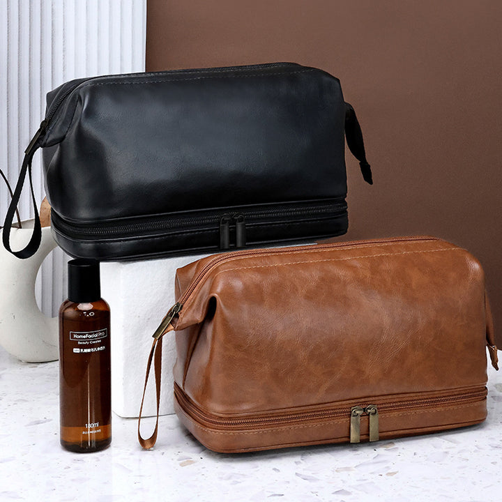 Cosmetic Transport Bag Made of High-Quality Synthetic Leather Bowlift