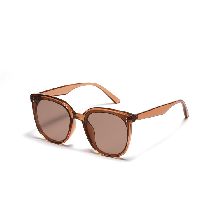 Women’s fashionable square sunglasses with high-quality transparent frame Bowlift