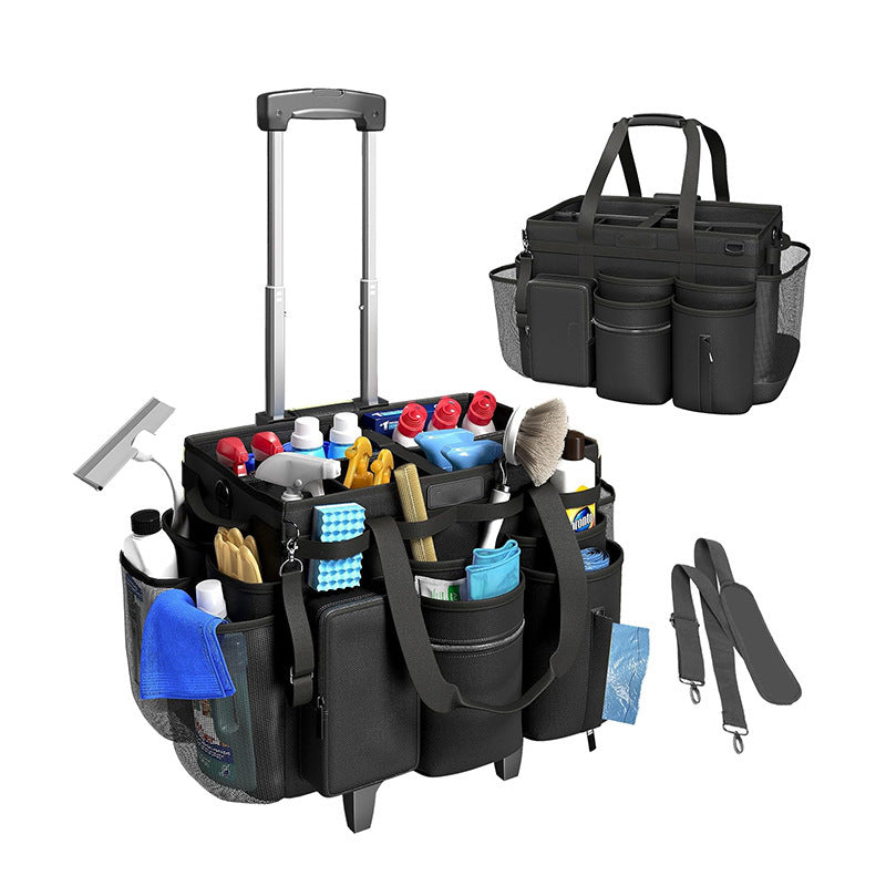 Multifunctional cleaning bag with roll and carry function Bowlift