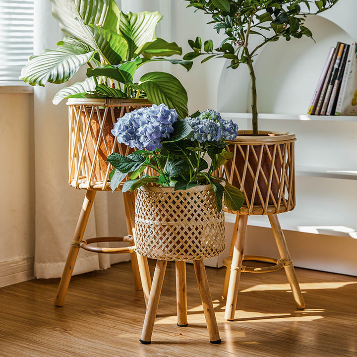 Decorative Woven Flower Planters Bowlift