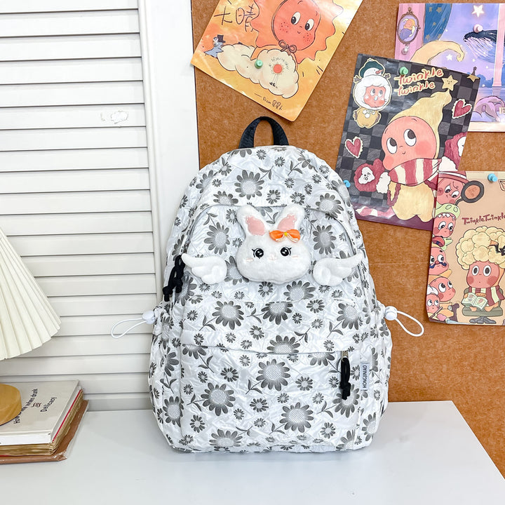 Plush Bunny-Themed Backpack