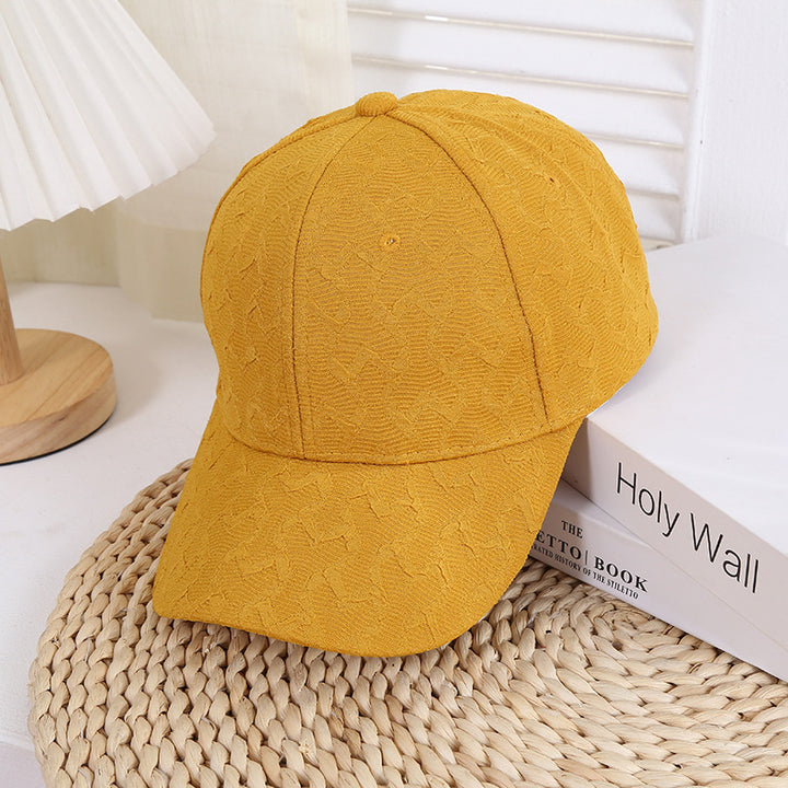 Women's Textured Fashion Baseball Cap Bowlift