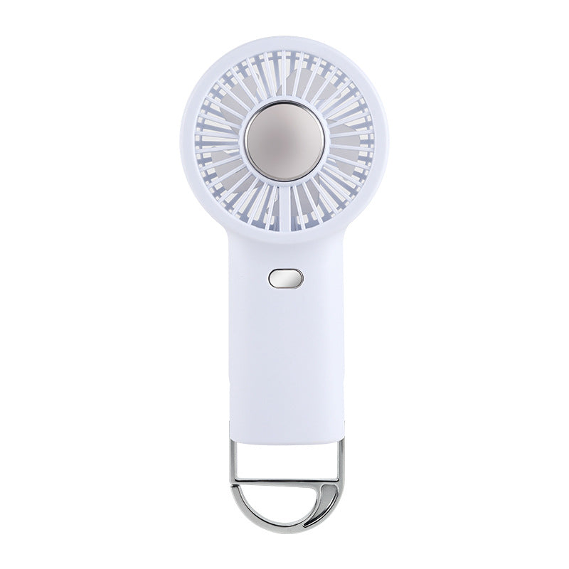 Ladies Portable Hand Fan with Integrated Keychain Bowlift
