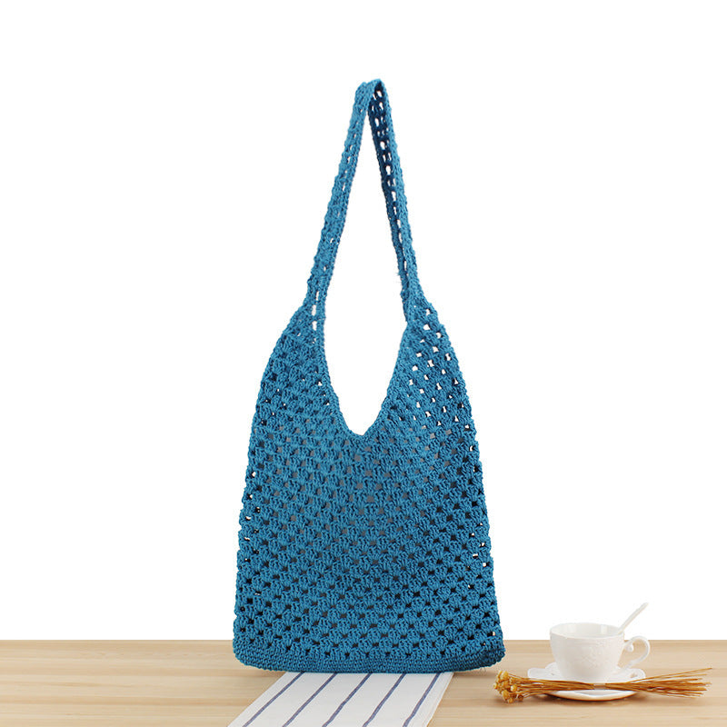 Hand-knotted Jute Bag Bowlift