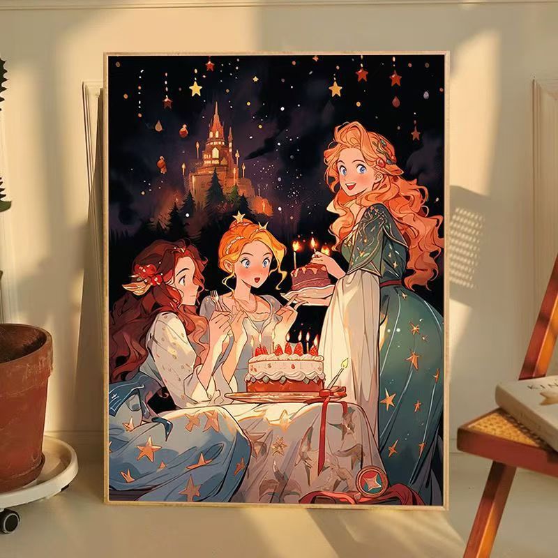 Enchanted Storybook Princess Wall Art Bowlift