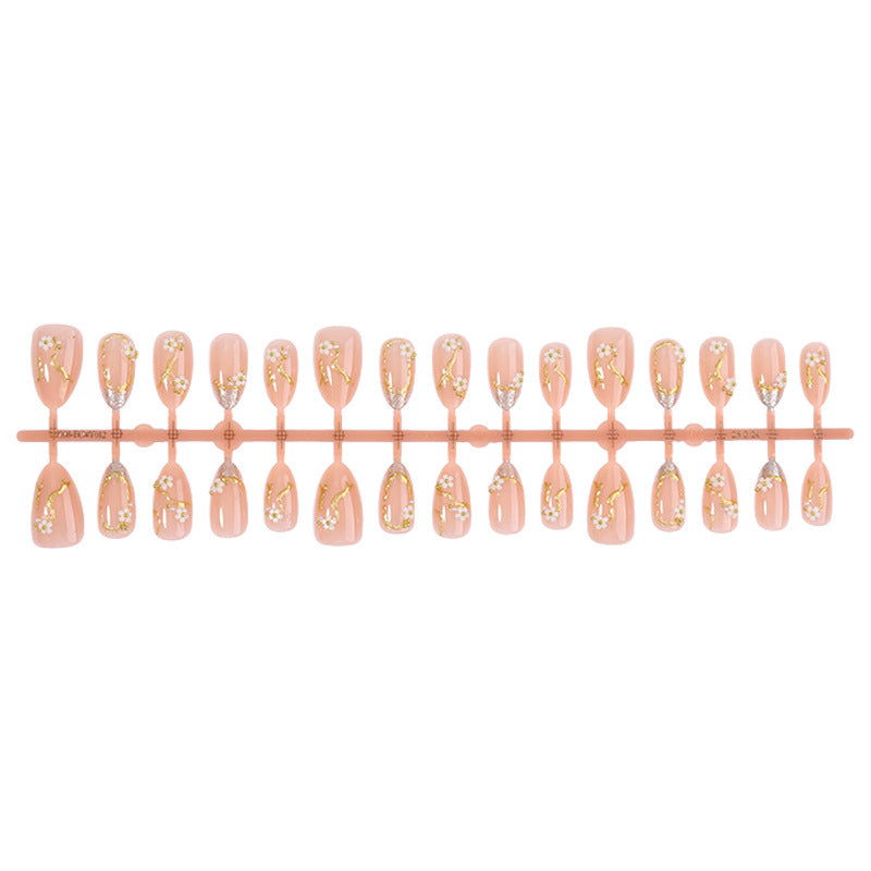 Creative nail art set with delicate flower decoration and glitter elements Bowlift