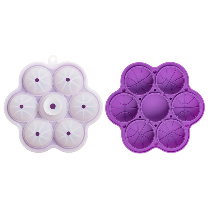 Silicone Ice Cube Tray with Basketball Design Bowlift