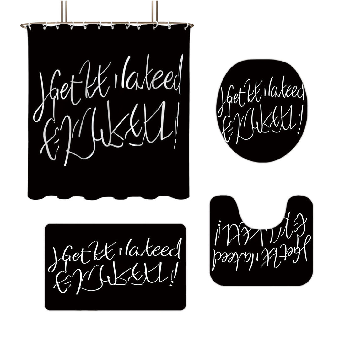 Bathroom Rules Digital Bathroom Décor Set Bowlift