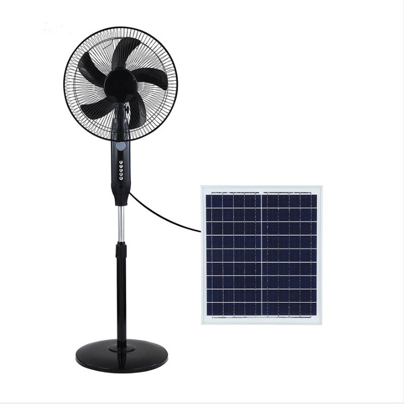 Unisex Solar Powered Stand Fan with Adjustable Tilt Angle and Efficient Fan Blades Bowlift