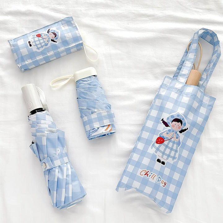 Women practical carrying bag for protective folding umbrella Bowlift