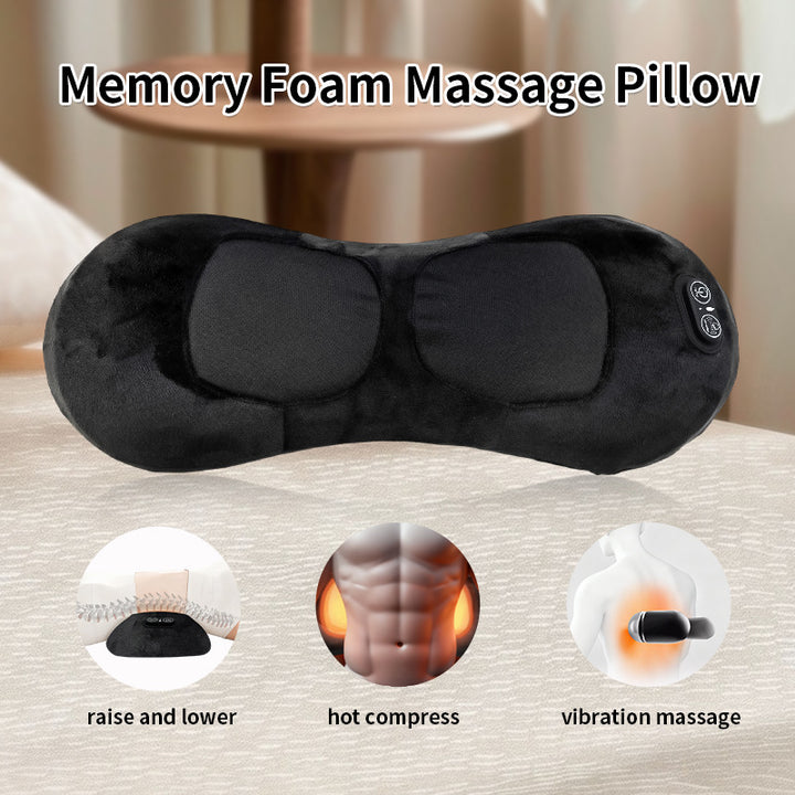 Ergonomic Heating and Massage Pillow Bowlift