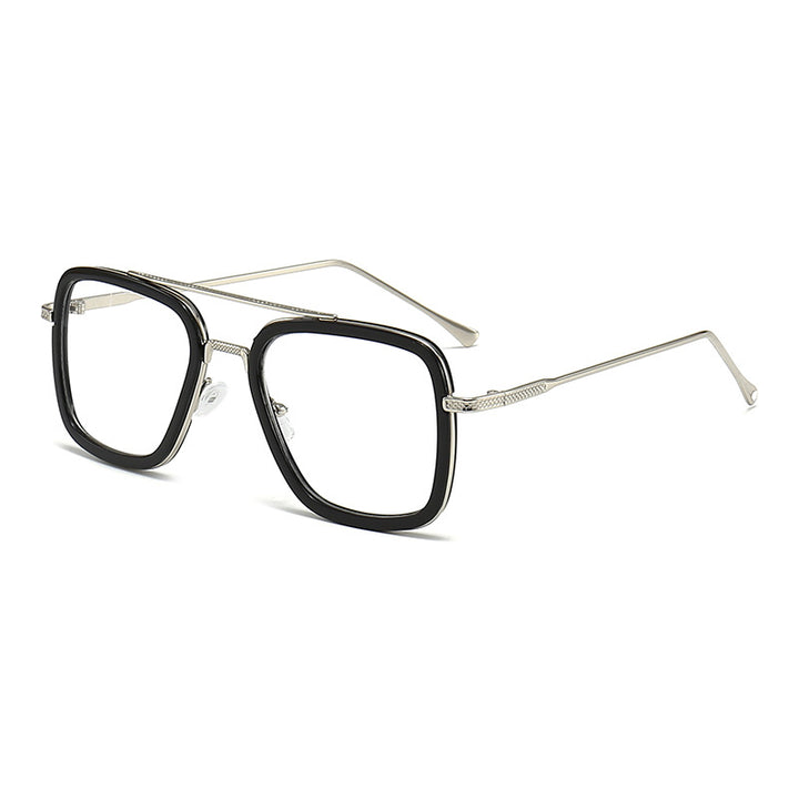 Women's fashionable square sunglasses with glamorous metal frame Bowlift