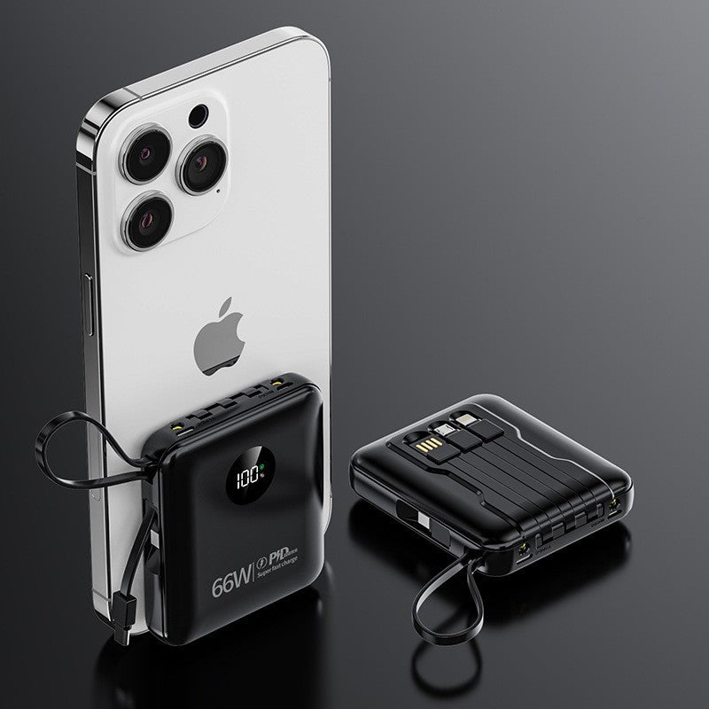 Portable power bank with smart charging and LCD display Bowlift