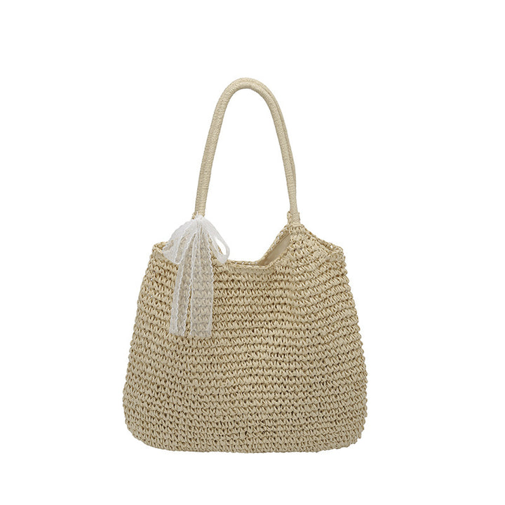 Stylish Handbag Made Of Braided Material Bowlift