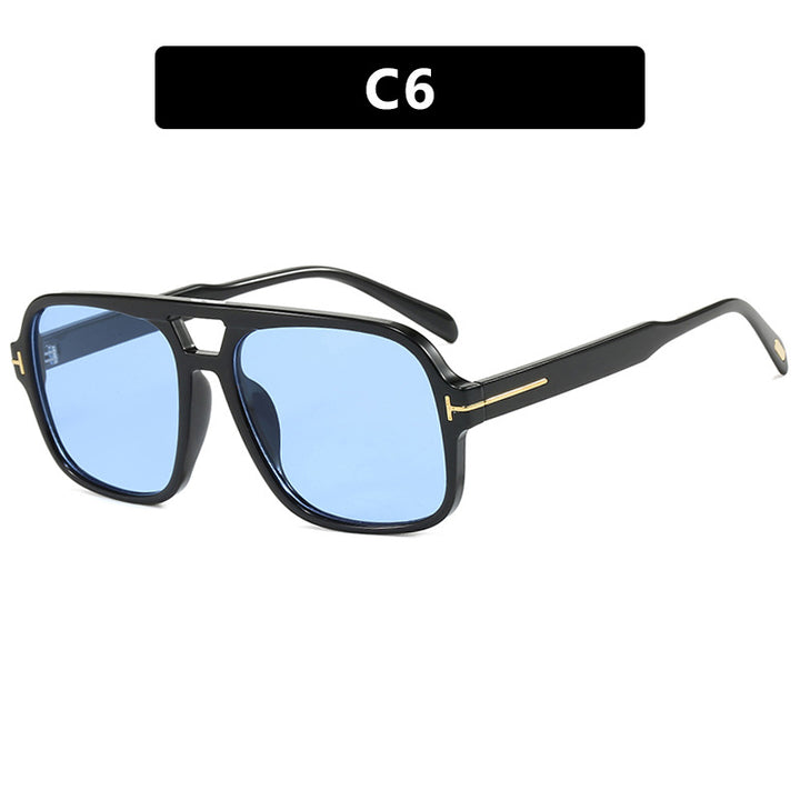 Women's trendy sunglasses with square frame and polarizing yellow lenses Bowlift