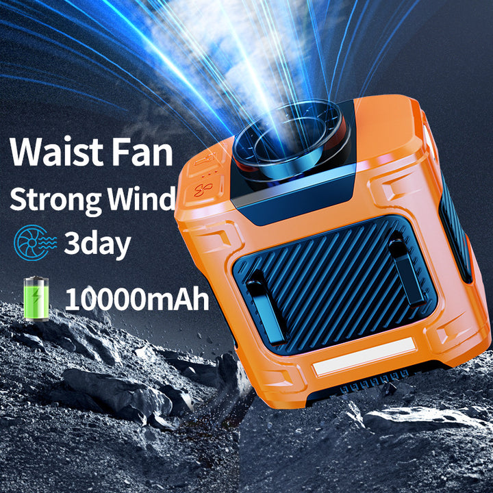 Unisex Portable Waist Fan with Powerful Wind Bowlift