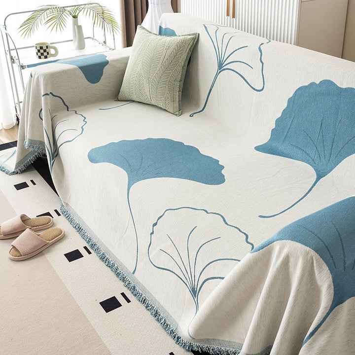 Elegant Flower Pattern Throw Blanket