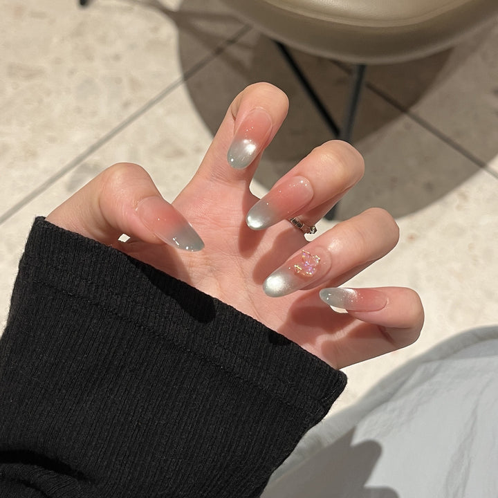 Artistic Ocean-Inspired Press-On Nail Design Bowlift