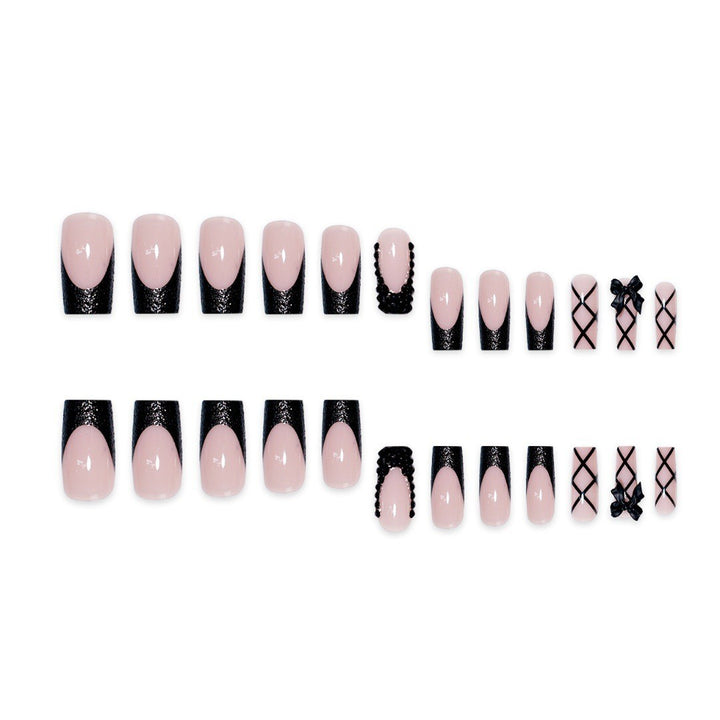 Stiletto Nail Art Extensions with Decorative Accents Bowlift