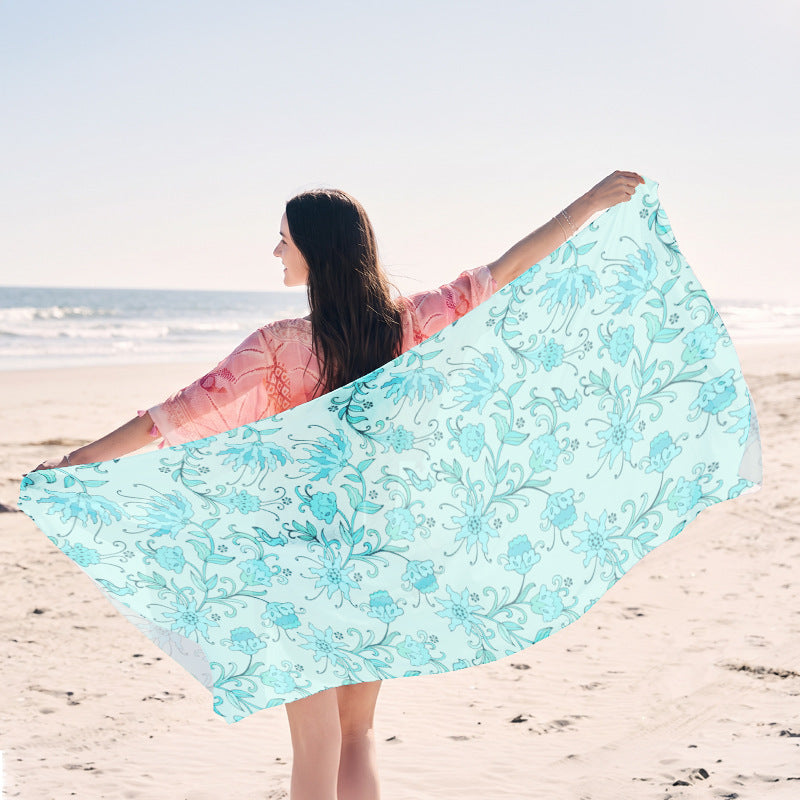 light beach towel with creative jellyfish design Bowlift