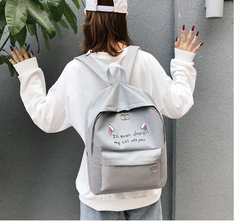 Cute Cartoon Animal-Themed Backpack Bowlift