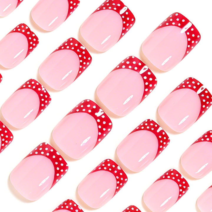 Decorative French Tip Nail Art Design Bowlift