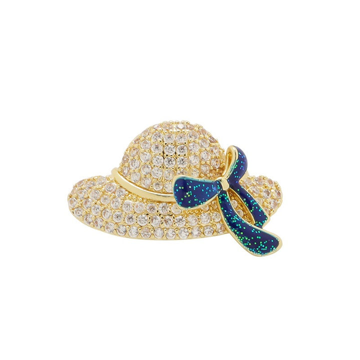 Glamorous flower brooch with sparkling crystals Bowlift