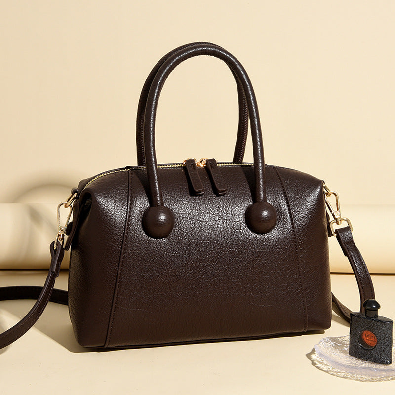 Stylish Textured Handheld Satchel Bowlift