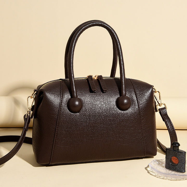 Stylish Textured Handheld Satchel Bowlift