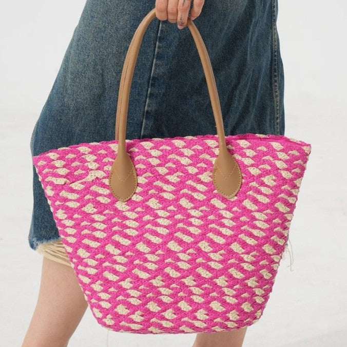 Geometric Beach Tote Bowlift