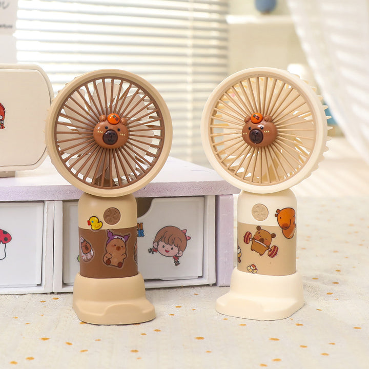 Portable hand fan with cute bear design Bowlift
