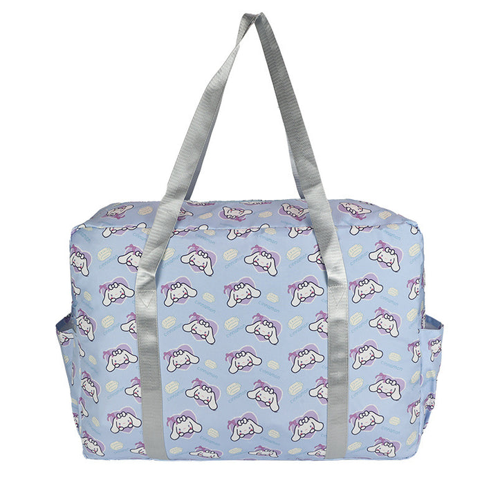 Playful Patterned Overnight Tote Bag Bowlift
