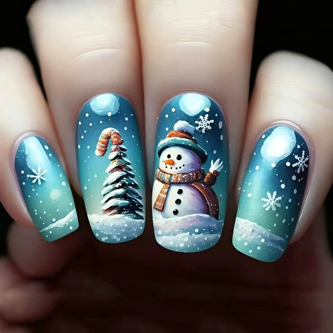 Winter Wonderland Themed Nail Art Bowlift
