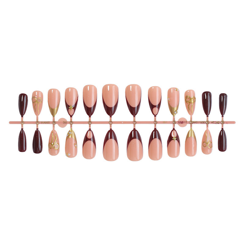 Premium Press-On Nail Set with Glamorous Articulated Designs Bowlift