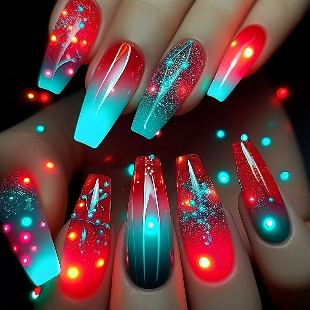 LED Light-Up Decorative Nail Art Bowlift