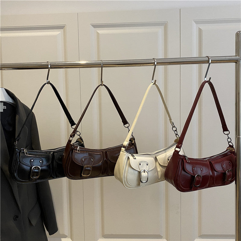 Stylish Dual Pocket Shoulder Bag Bowlift
