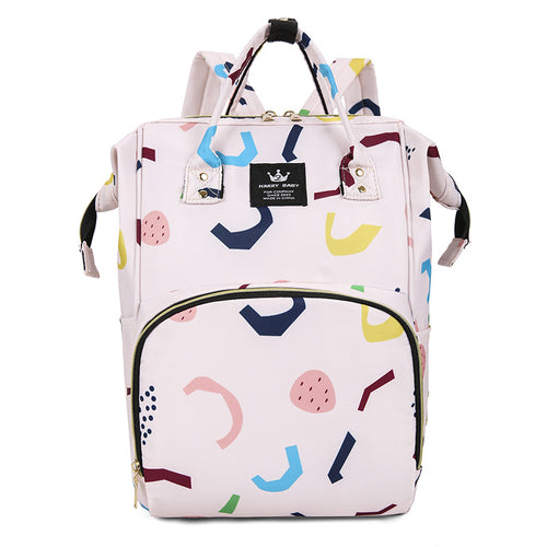 Stylish Floral Patterned Baby Care Backpack Bowlift