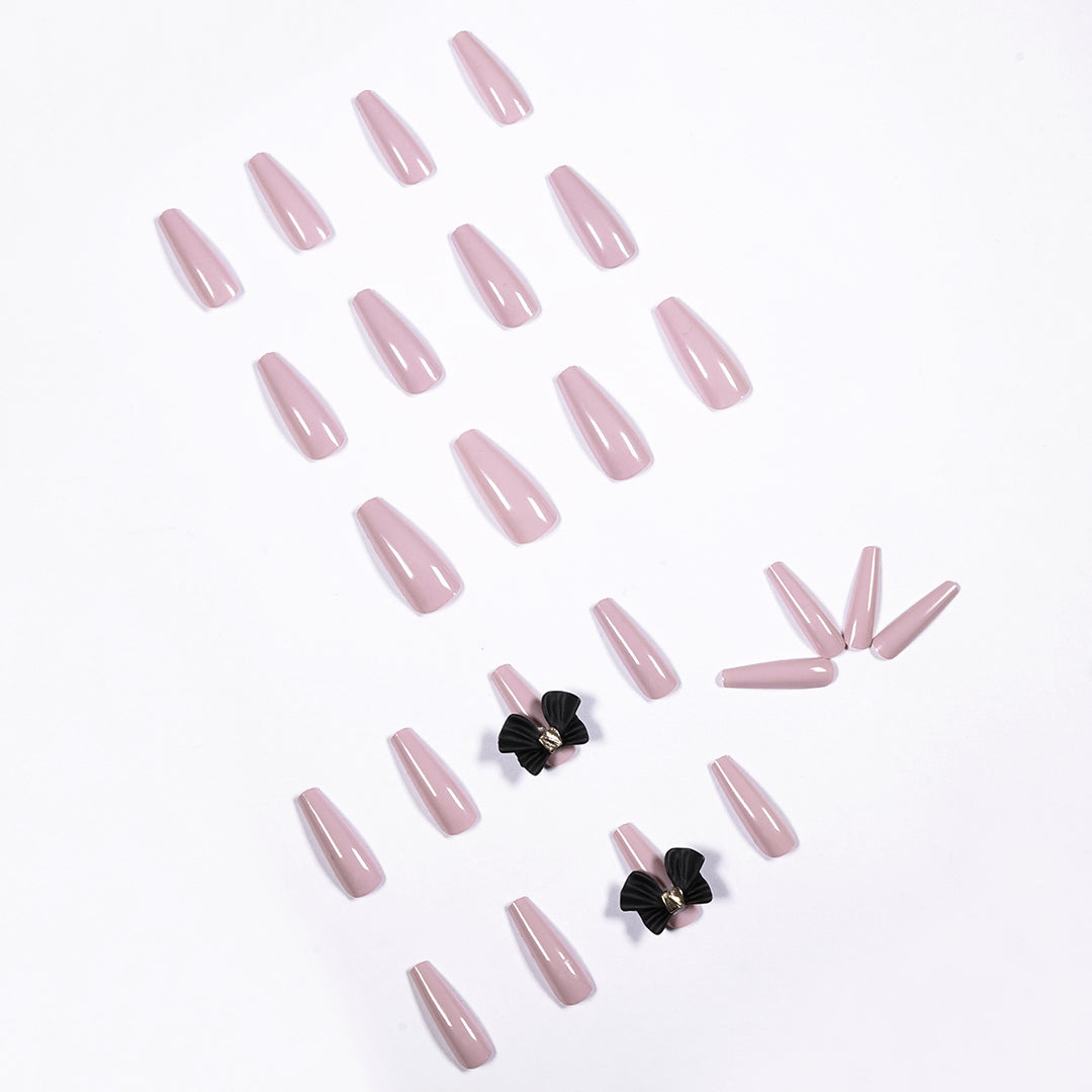 Artful Stiletto Nails with Elegant Decoration Bowlift